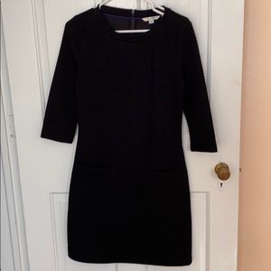 Boden Marisol Jacquard Dress Sz 4R Black